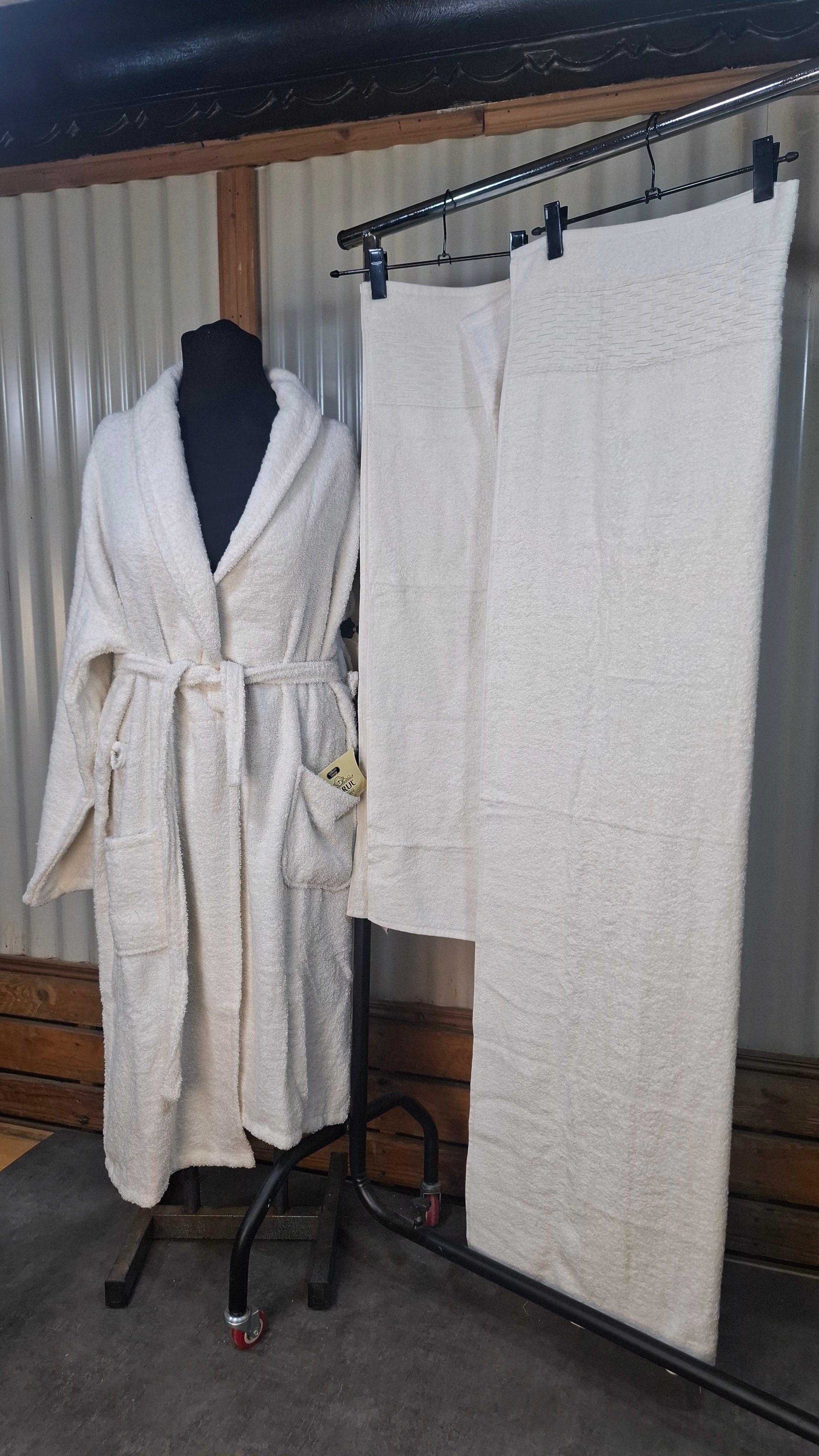 Sortie de bain blanche Turquie – Ensemble 5 pièces 🇹🇷