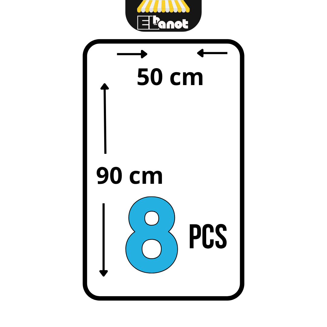 Pack de 8 Serviettes de Luxe