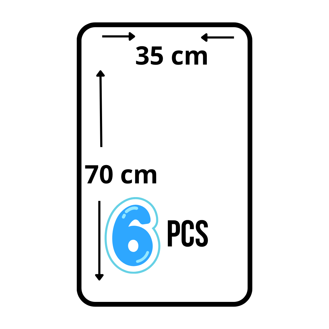 Pack de 06 serviettes intimes