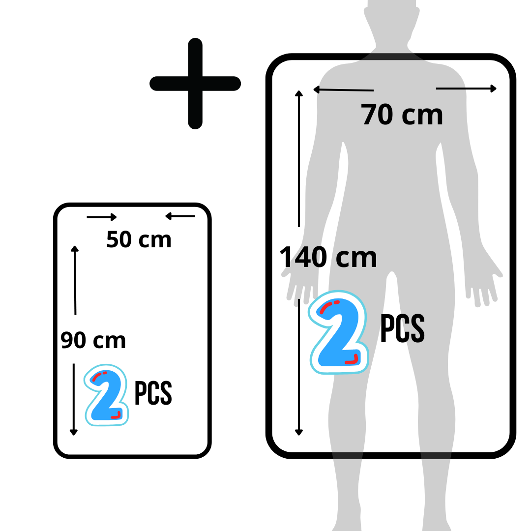 Pack de Deux Serviettes 2 Pièces – Modèle Pompon