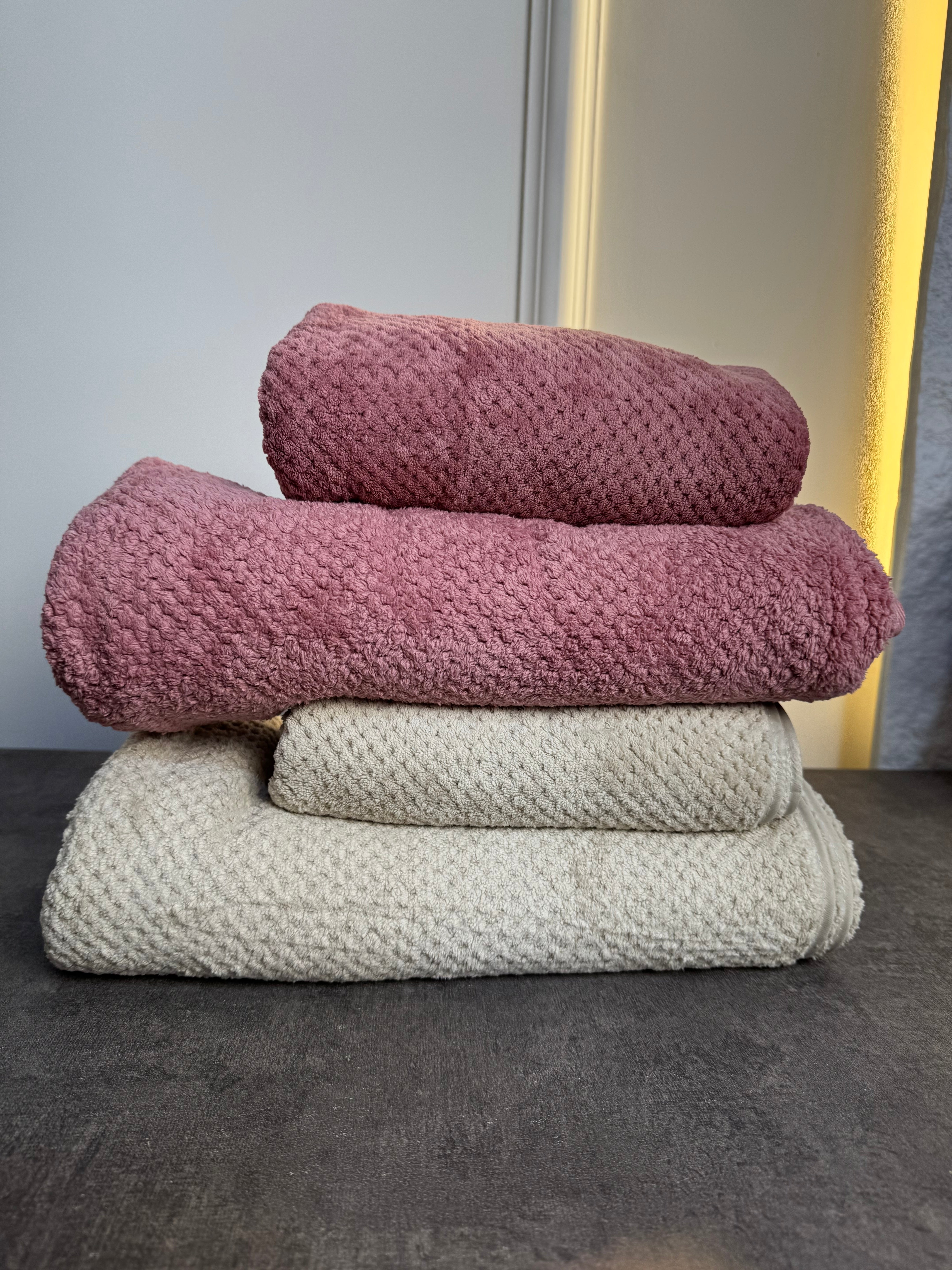 Lot de 2 Packs Serviettes Espagnoles – 2 Grandes + 2 Petites Serviettes